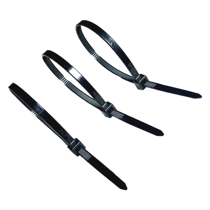 Factory Wholesale Self-Locking Nylon Cable Ties 4*200 Cable Ties 100 Pieces Per Pack Black and White Red Yellow Blue Green Orange Purple Pink