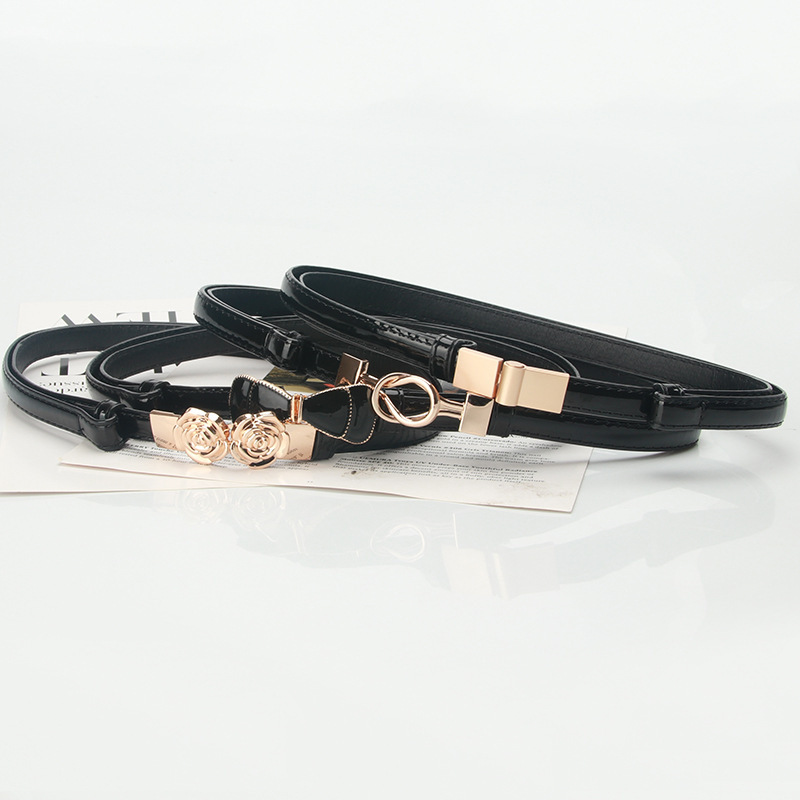 Cross-Border New Women's Adjustable Belt, Fashionable and Versatile Belt, Women's Matching Dress Thin Belt, Wholesale in Stock