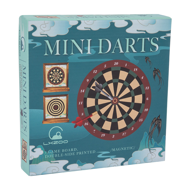 Picture of Cross-border double-sided magnetic dart board suit entertainment leisure desktop games wooden toys parent-child interactive wholesale