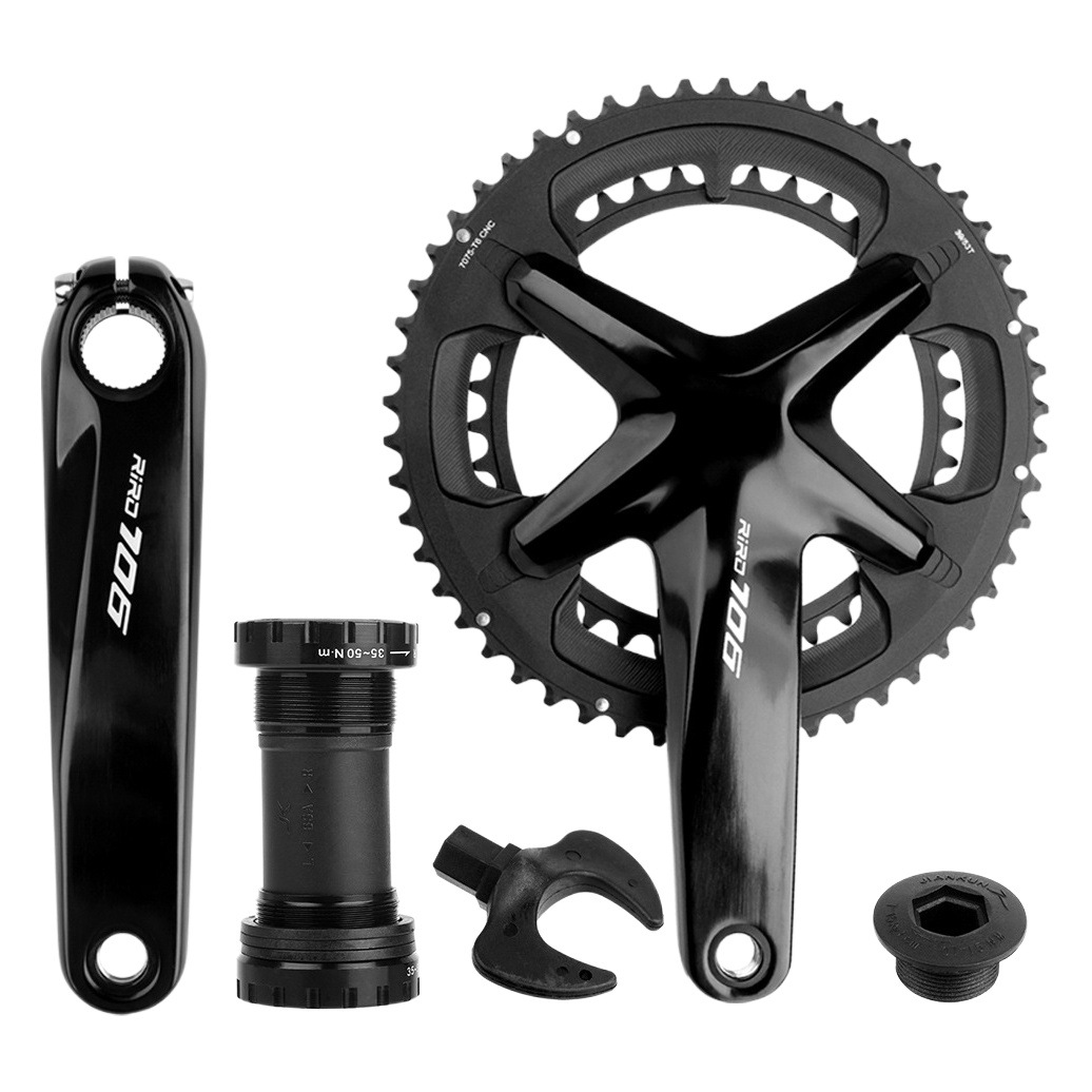 RIRO off-road road bike tooth disc 11/12 speed 7075 aluminum double disc 105 hollow one crank center shaft