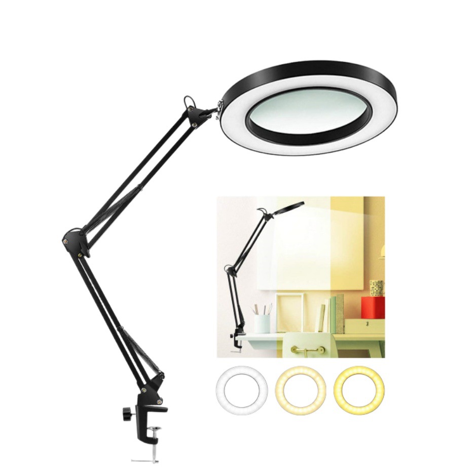 Amazon for LED folding light long arm folding beauty eyebrow cold light USB clip eye protection desk lamp