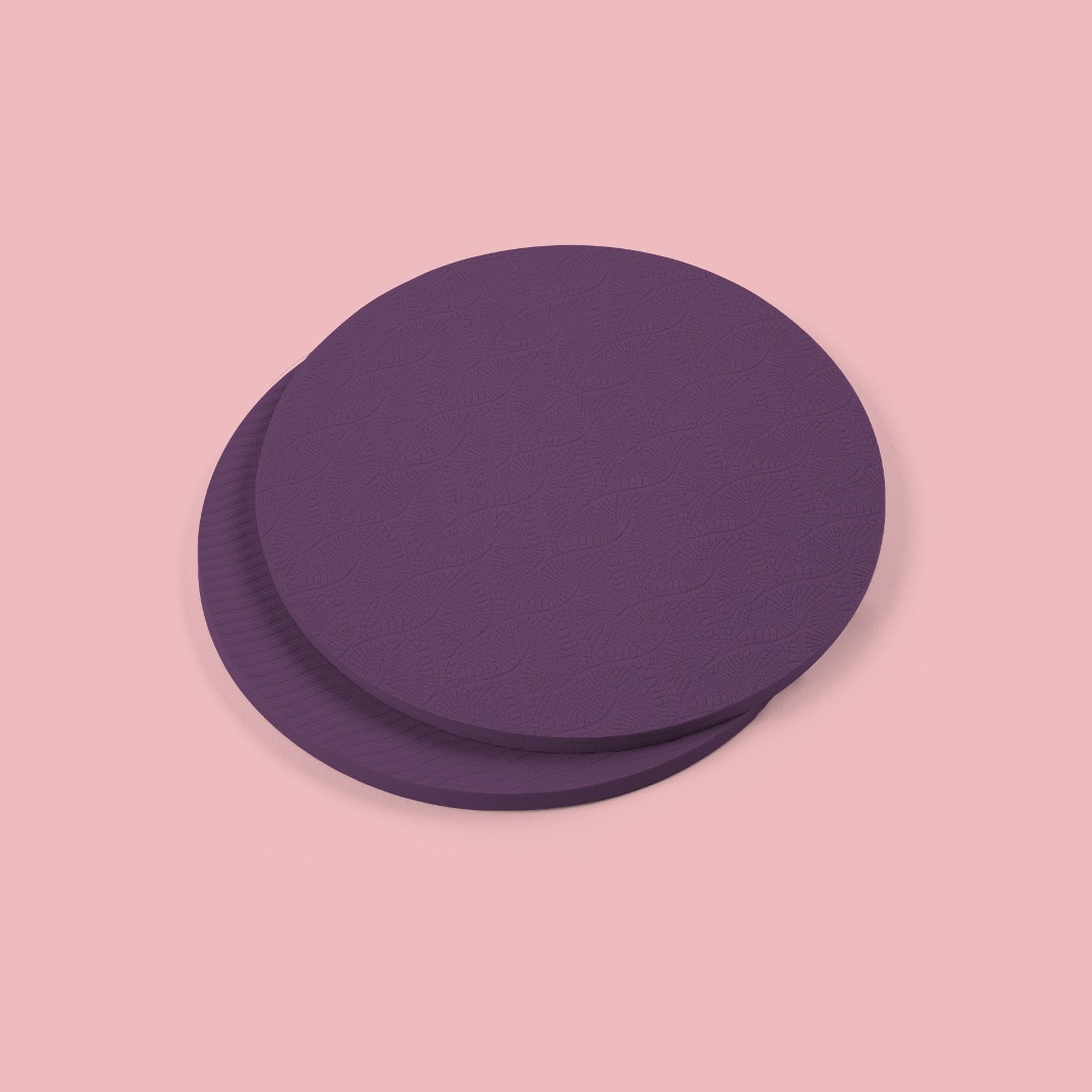 Tpe Support Pad Kneeling Pad Auxiliary Yoga Knee Pad Thickeneded 10mm Elbow and Knee Pad Thick Pad Round Yoga Mat