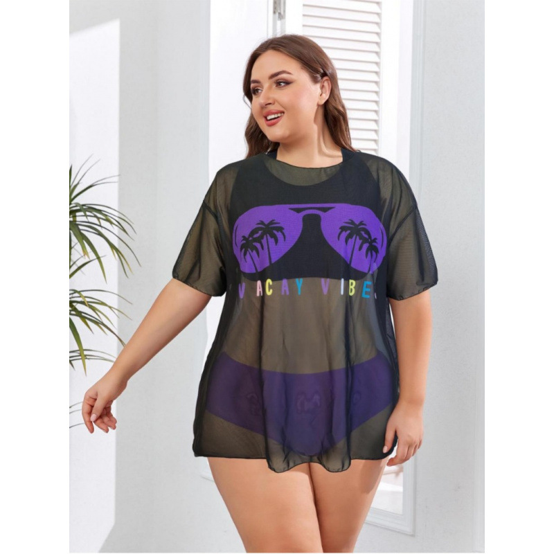 Jiao Li 2024 European, American and Asian American Back Plus Size Sports Three-piece Set Split Exterior Dress Sexy Pure Desire Women's Swimsuit