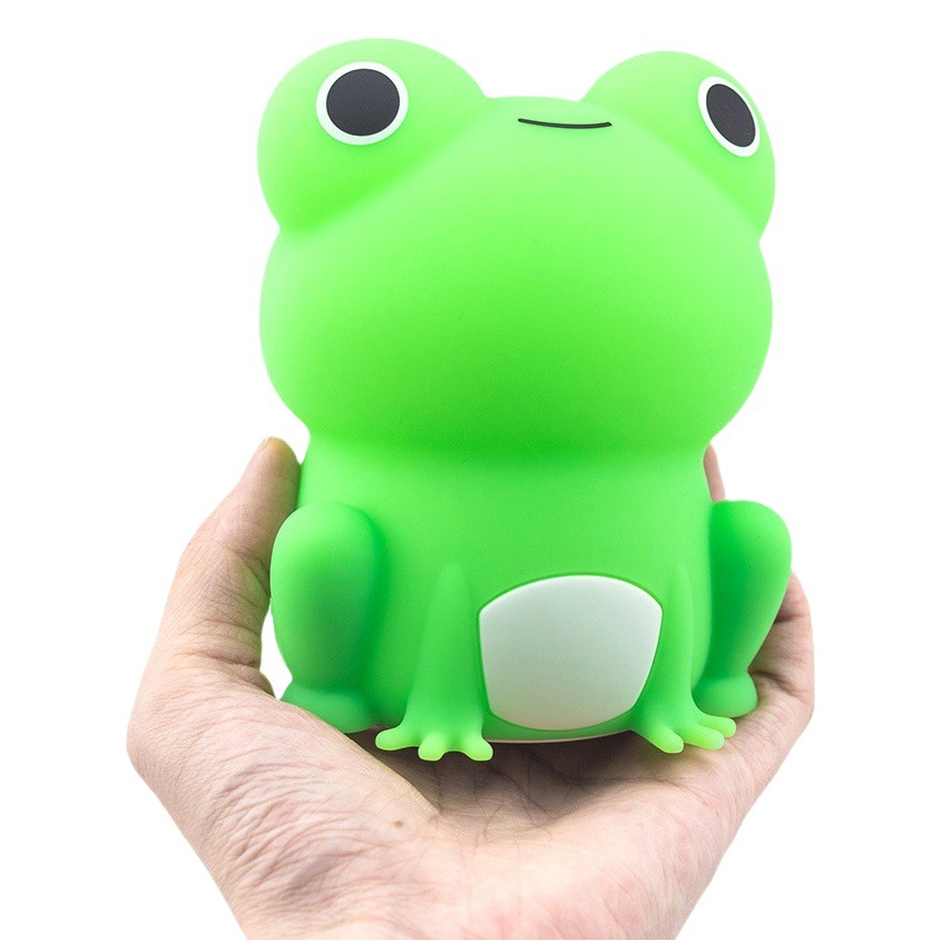 Color-changing Qiqi Frog Silicone Sleeping Night Light Clap Charging Timing Cartoon Baby Night Light Feeding Bedroom
