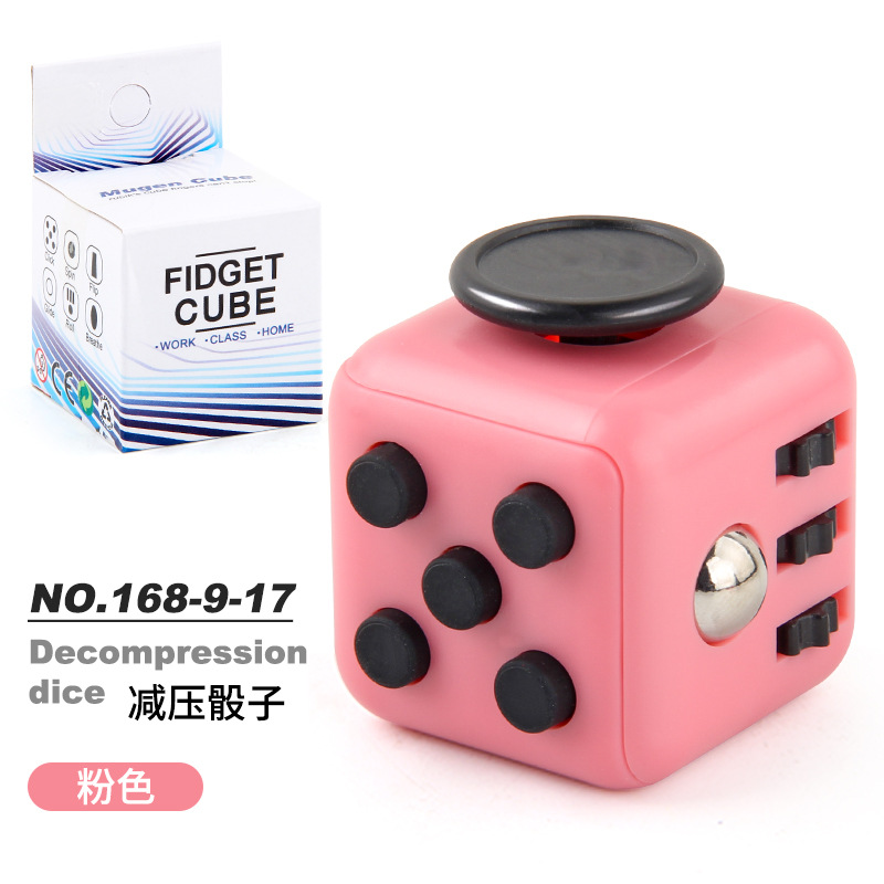 Picture of Cross-border New Strange Toy Decompression Rubik's Cube Vent Decompression Dice Press 6-sided Finger Rubik's Cube Source Factory