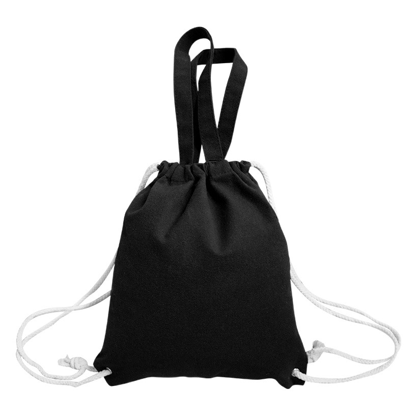 DIY student backpack tote bag blank cotton eco-friendly canvas bag printed logo portable canvas bag double-use