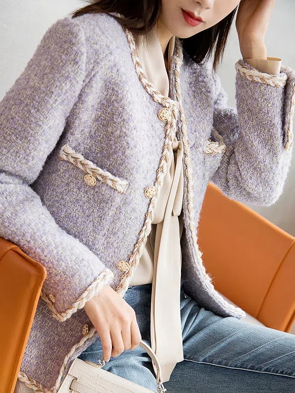 Picture of European Style Chanel Style Short Coat Women's 2024 Autumn and Winter New High-end Fashionable Western Style Loose All-match Coat