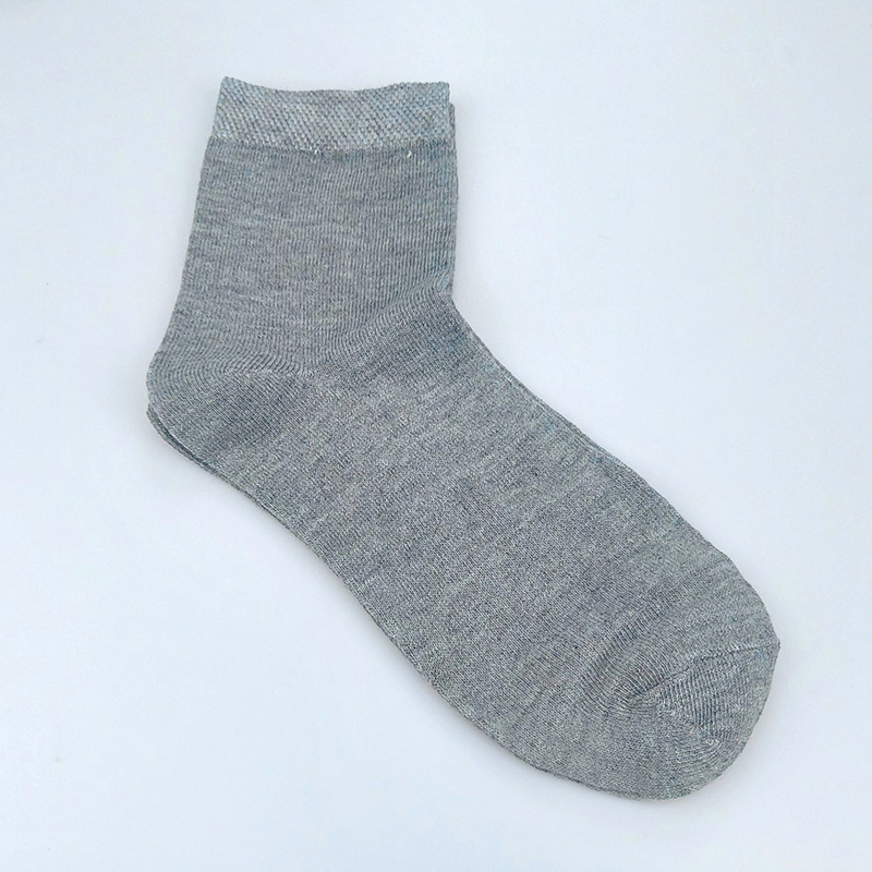 Picture of Men's Socks, Autumn and Winter Mid-Calf Socks, Sports Cotton Socks, Solid Color Street Stall Business Stockings, Gifts, Individually Packaged