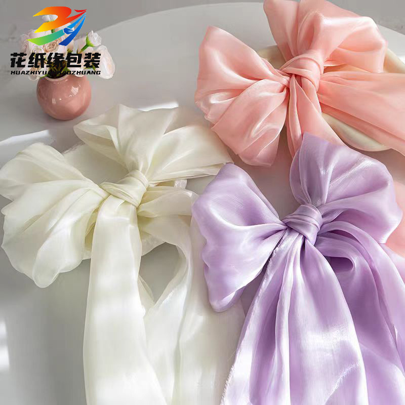 2025 New French Snow Segment Cloth Series Cloth Bow Bouquet Decoration Snow Segment Cloth Handmade DIY Floral Art