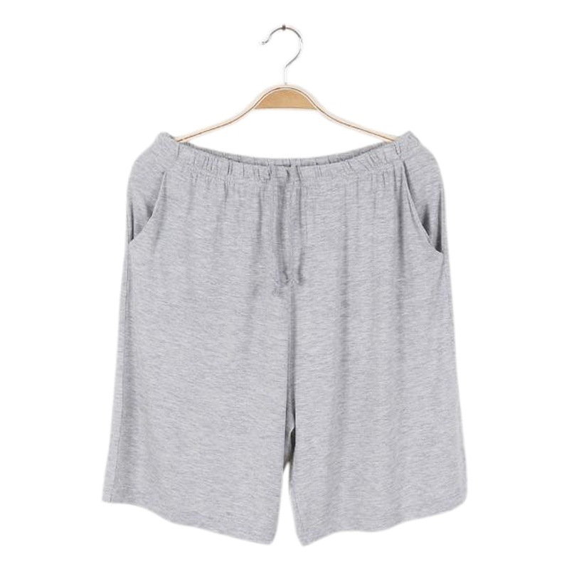 Men's Modal Shorts, Three-Quarter Pants, Home Casual Outer Wear, Summer Pajamas, Thin Loose Large Size Home Pants