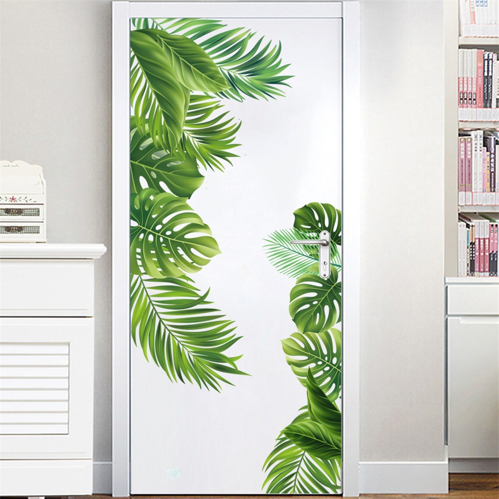 New wholesale cross-border goods turtle back green leaves shade leaves wall stickers living room bedroom children's room decorative painting KSY153