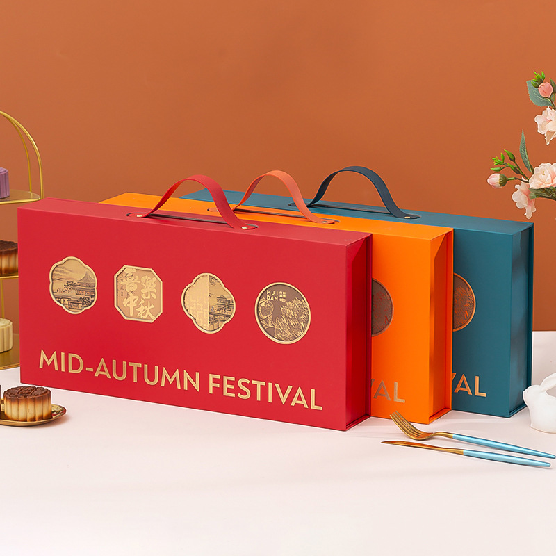 2025 High-End Mid-Autumn Festival Gift Box New Chinoiserie Cut Out Traditional Chinese Painting Mooncake Gift Box Empty Box Company Hotel Tea Packaging Box