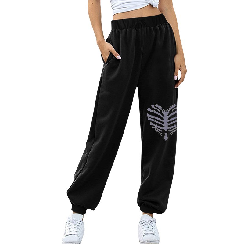Picture of Amazon Foreign Trade Women's Wear Autumn and Winter New Velvet Sports Casual Pants Women's European and American Large Size Pants Harlan Pants Sweatpants