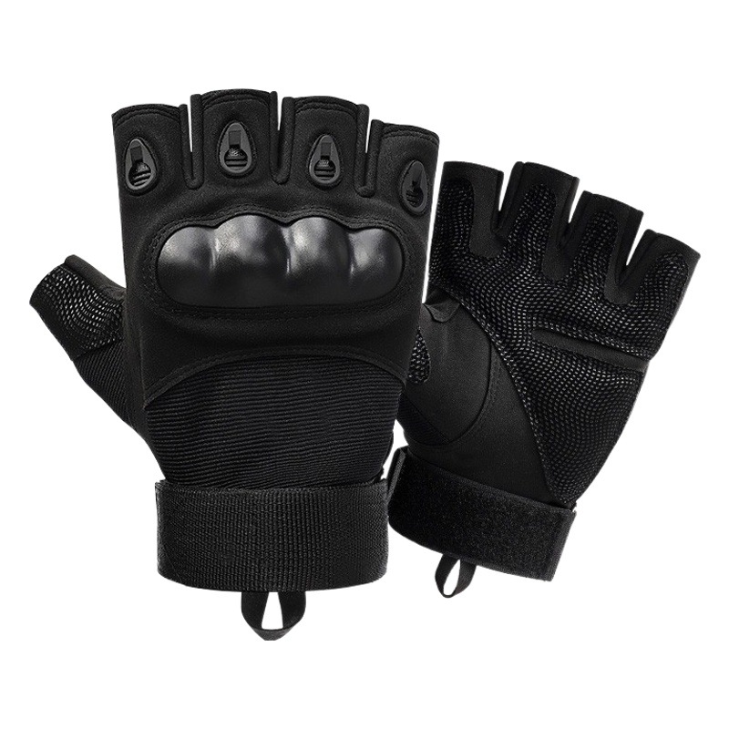 Tactical Half-Finger Gloves Men's Outdoor Cycling Sports Non-Slip Wear-Resistant Mountaineering Training Five-Finger Gloves in Stock
