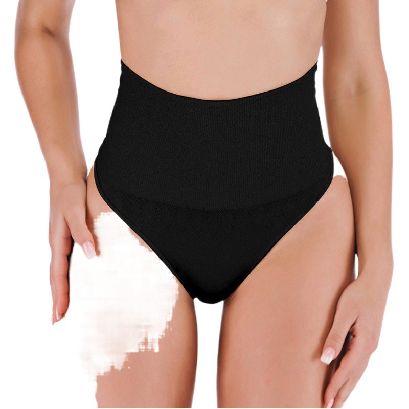 Cross-border High Waist Belly Thong Pure Cotton Seamless Large Size Slim-fit Invisible Tracks