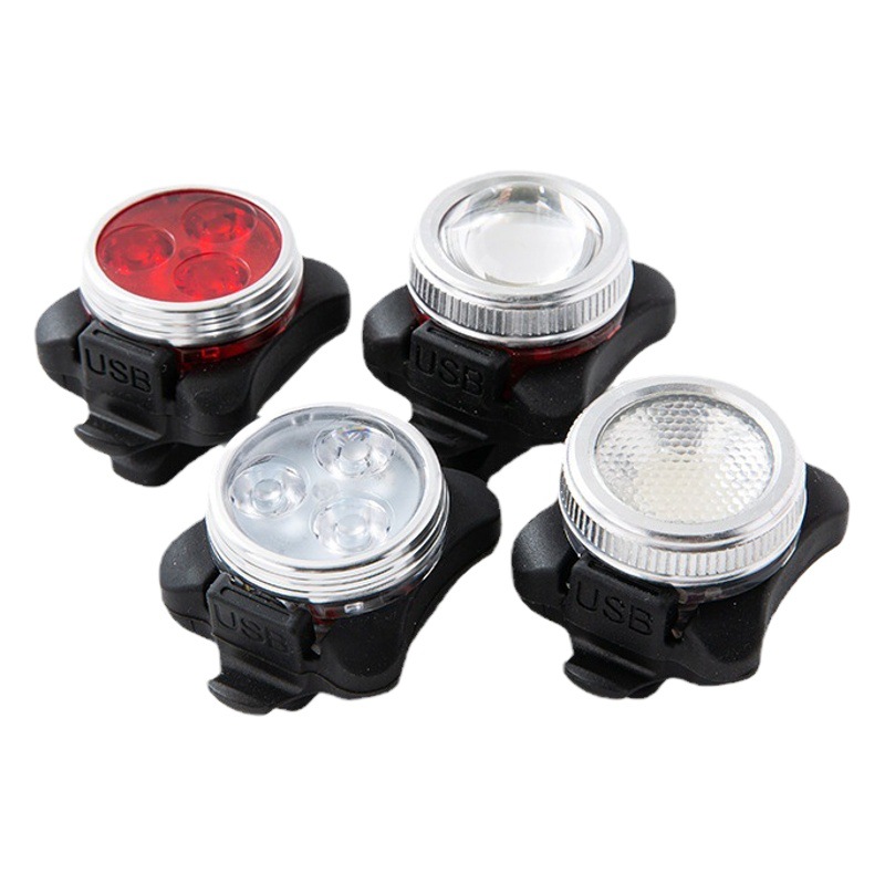 Bicycle light USB rechargeable waterproof aluminum alloy tail light new COB outdoor light mountain bike riding equipment accessories