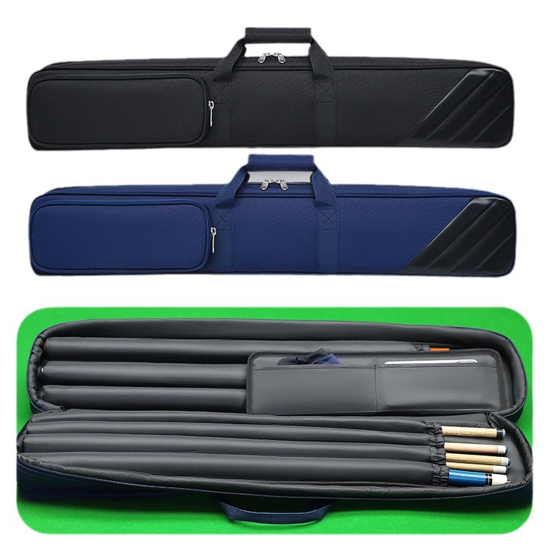 Picture of Foreign Trade Billiard Cue Bag Barrel 6-Hole 8-Hole Satchel 1/2 Billiard Cue Shoulder Handbag 3/4 Storage Cue Bag