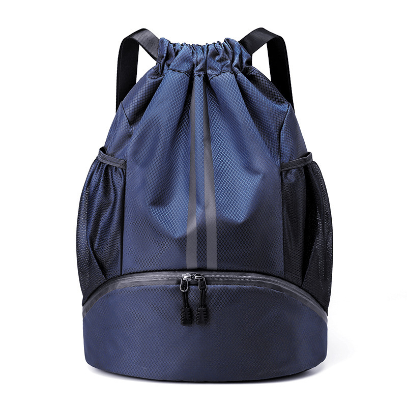 Picture of Basketball Bag Dry and Wet Separate Swimming Bag Bundle Pocket Drawstring Backpack Men's Basketball Bag Ball Bag Student Portable Schoolbag