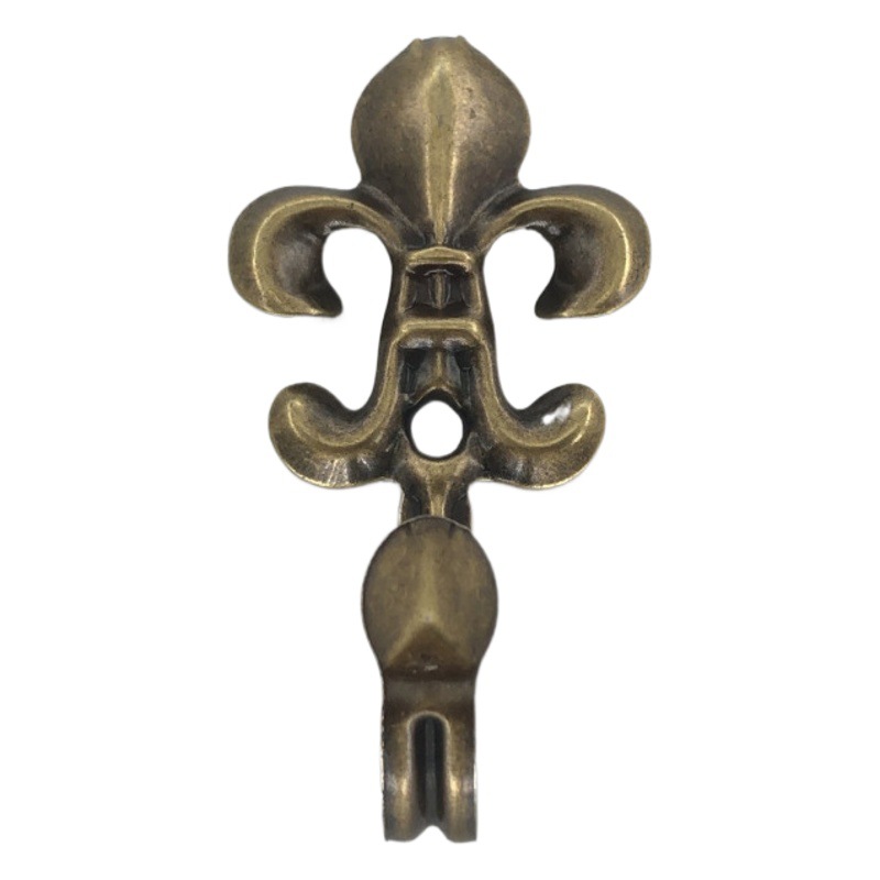Factory wholesale simple European iron flower hook curtain hook curtain accessories bedroom coat hook metal curtain wall hook
