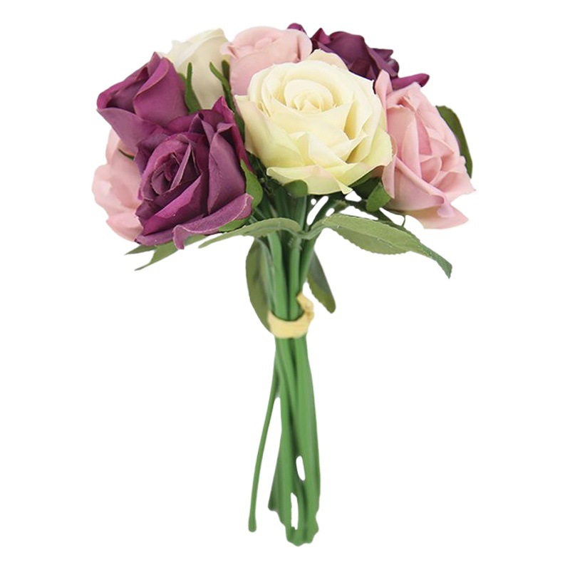 Manufacturer Sells Rose Bouquets, Artificial Flowers, Artificial Flowers, Wholesale Wedding Bouquets, Home Decoration Gf12504