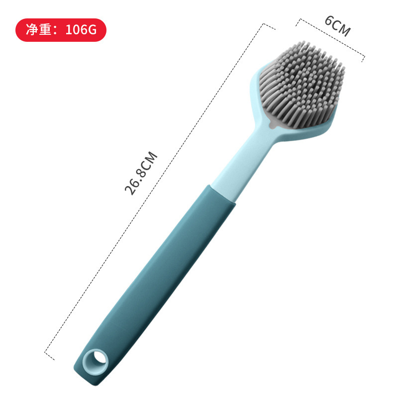 Picture of Silicone Pot Washing Brush, Dishwashing Brush, Kitchen Tools, Silicone Cleaning Brush, Non-Stick Pot Brush, Chopsticks, Dishes, Kitchen Utensils