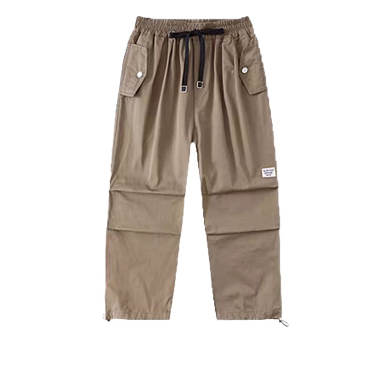 Korean Kidsren's Clothing Girls Autumn Clothing Loose Kidsren's Casual Pants 2025 Spring & Fall Girls Fashionable Pants Loose Cargo Pants
