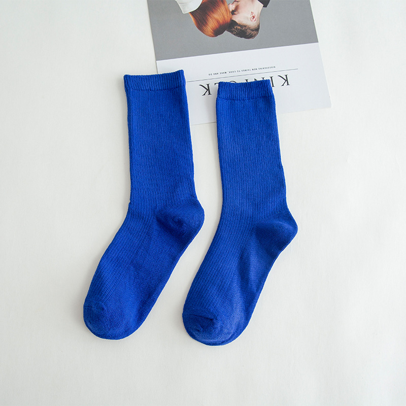Picture of Spring and summer women's socks solid color dopamine color tube socks Zhuji pile socks ladies candy color socks cotton socks