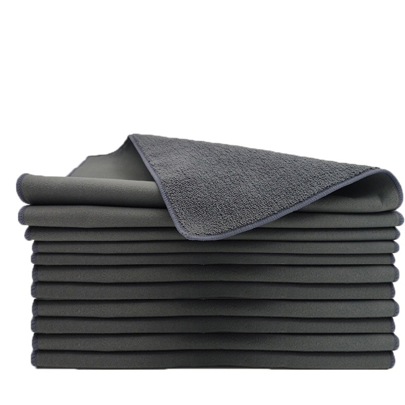 Suede car towel seamless cleaning coral fleece car towel billiard special cloth can add LOGO