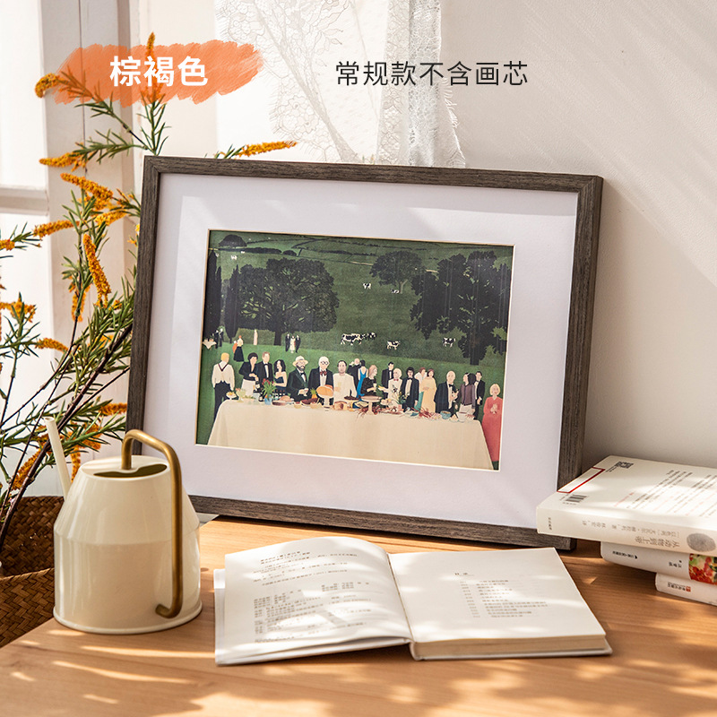Picture of Photo printing and photo frame couple diy handmade puzzle cork board commemorative frame Polaroid picture frame for girlfriend 16