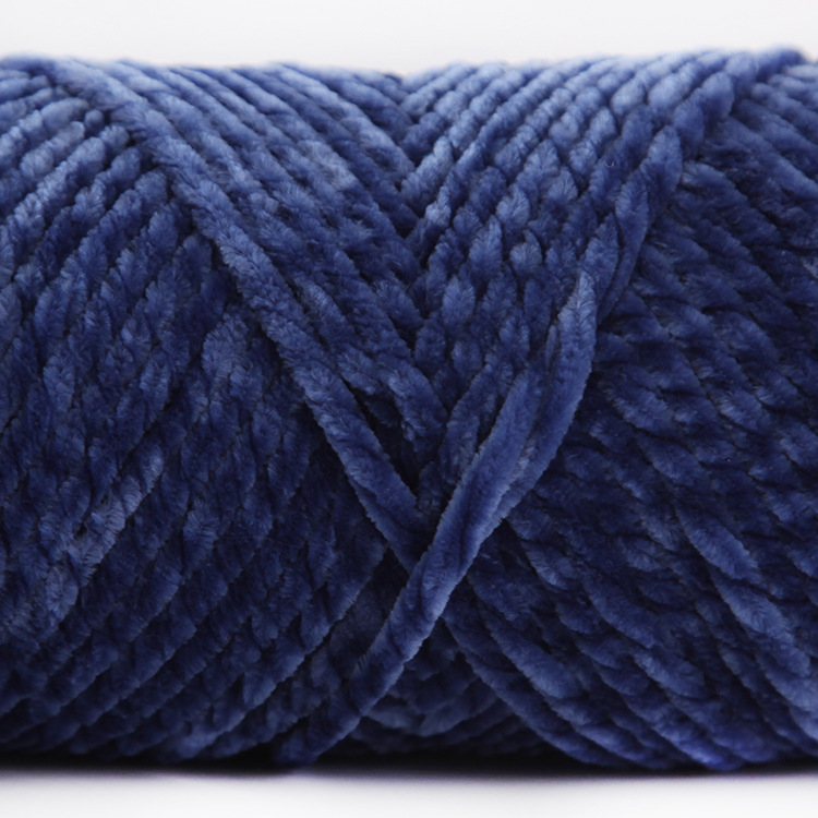 Picture of 3 Strands of Chenille Velvet Yarn for Crocheting Shoes, Thick Yarn for Autumn and Winter DIY Handmade Knitting, Scarf Yarn, Pure Handmade Knitting