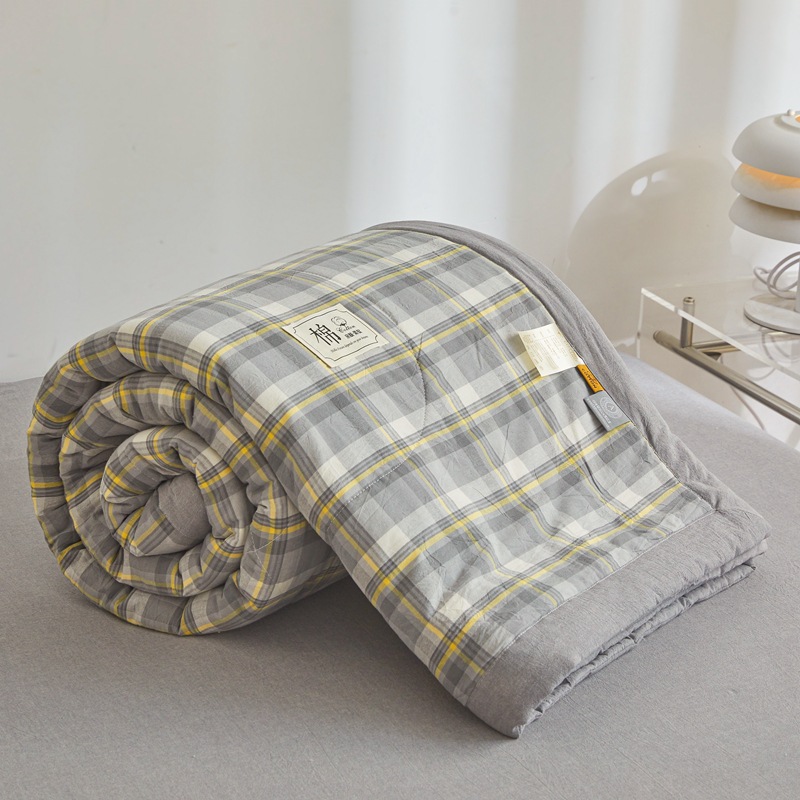 Picture of Class A Maternal and Infant Grade Non-printed Summer Quilt Xinjiang Cotton Air-conditioning Quilt Core Machine Washable Summer Cool Quilt Summer Thin Quilt