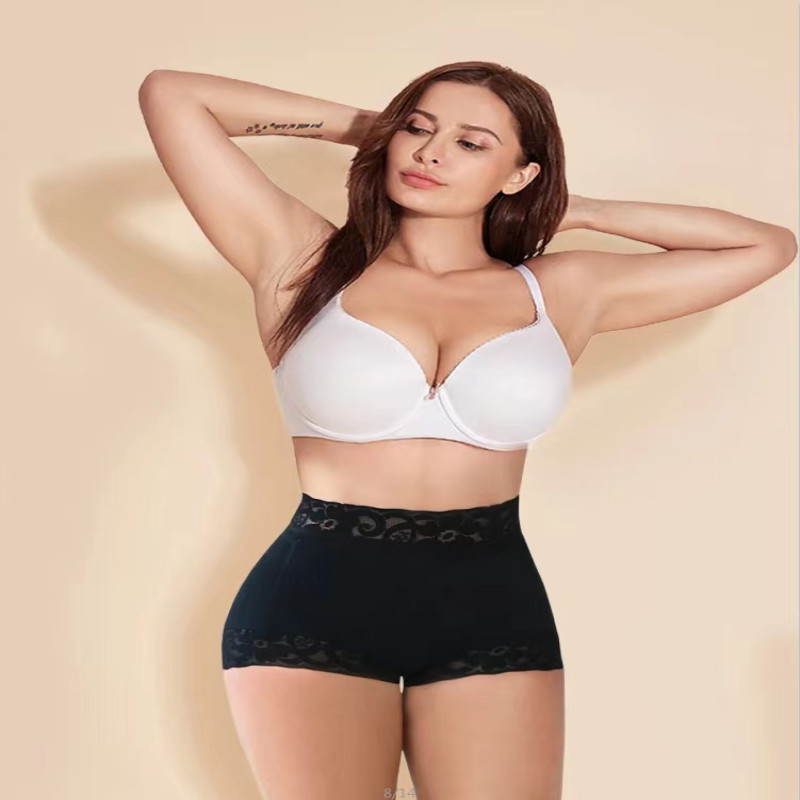 Cross-border factory plus size boxers women's underwear summer waist shaping thin high waist hip lifting belly shaping pants