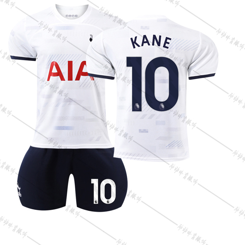 Picture of 2324 Tottenham Hotspur Home No.10 Kane Football Uniform 7 Sun Xingu 17 Romero 9 Richarlison Jersey Socks Suit