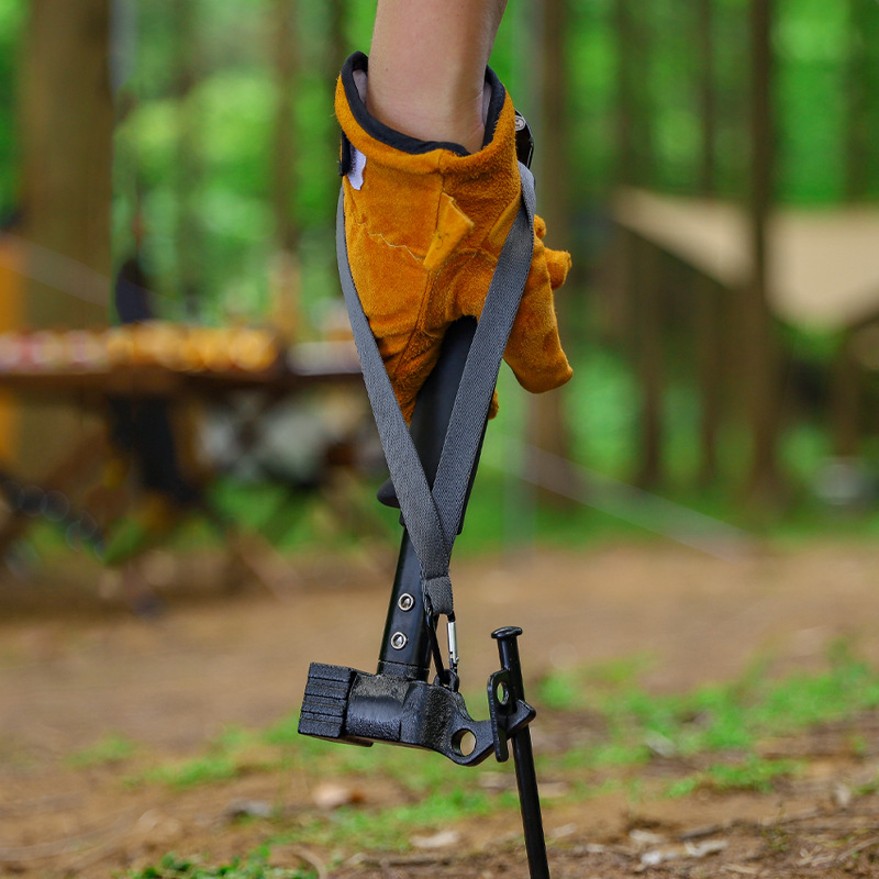 Picture of Outdoor Camp Nail Hammer Multifunctional Soft Rubber Handle Hammer Camping Tent Sky Curtain Windproof Camp Nail Hammer Nail Puller