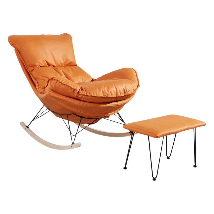 Picture of Leisure Rocking Chair Lazy Sofa Chair Balcony Nap Lobster Chair Technology Cloth Living Room Recliner Single Rocking Chair Home