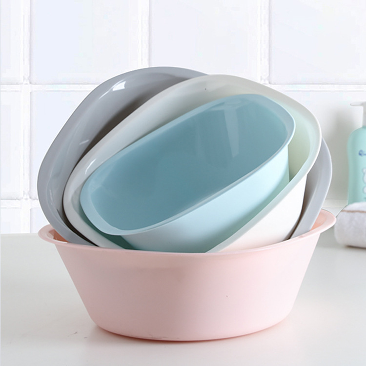 New thickened square washbasin plastic basin vegetable basin large household baby adult washing basin foot basin
