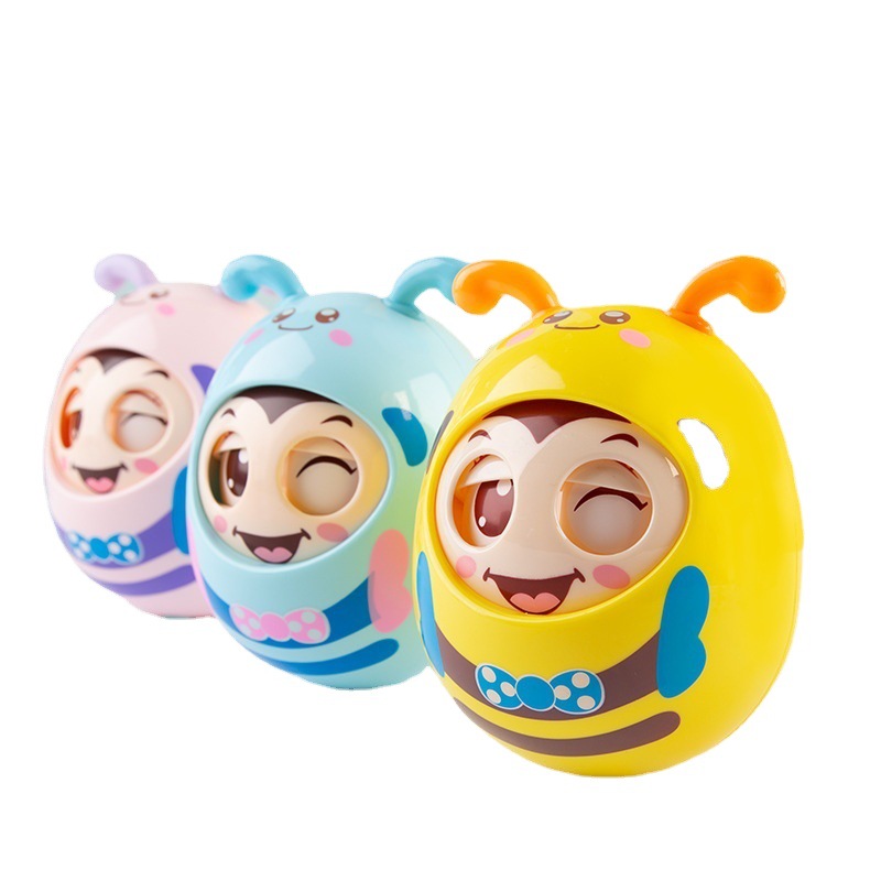 Stress-Relief Little Bee Tumbler Baby Toy Large Size for 0-1 Year Old Babies, Soothing for 3-6 Month Old Children