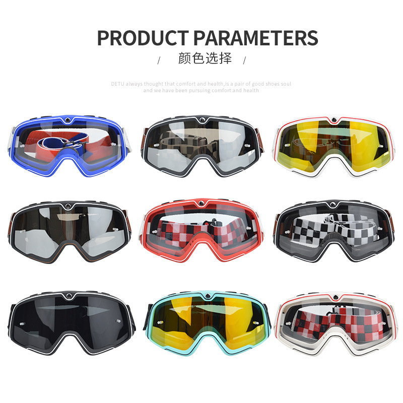 Picture of Anroer's New Wholesale Motorcycle Goggles Uv Retro Goggles Windproof and Dustproof Helmet Glasses # 8067