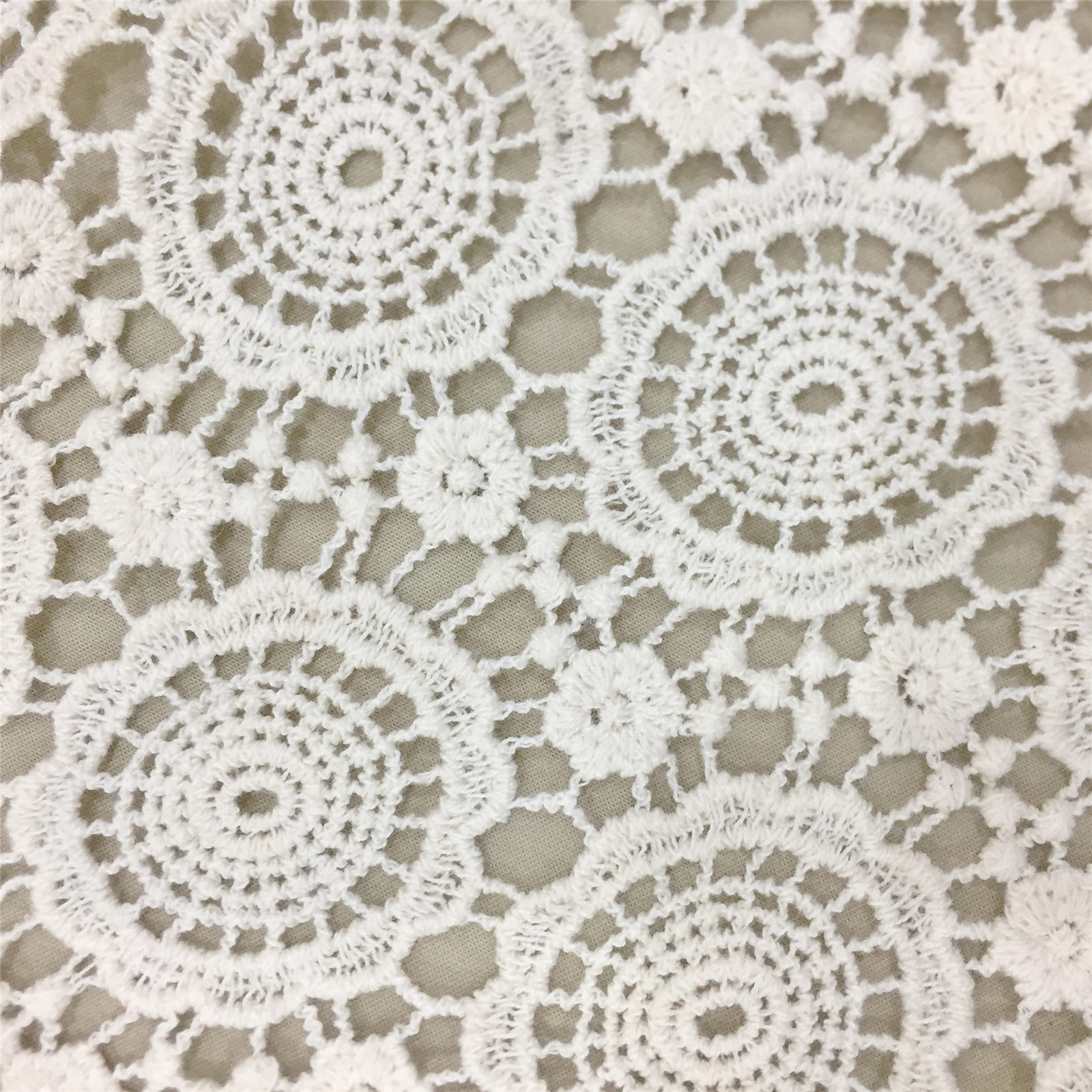 Picture of Hollow water soluble fabric lace embroidery 110CM wide circle handmade DIY clothing accessories lace fabric
