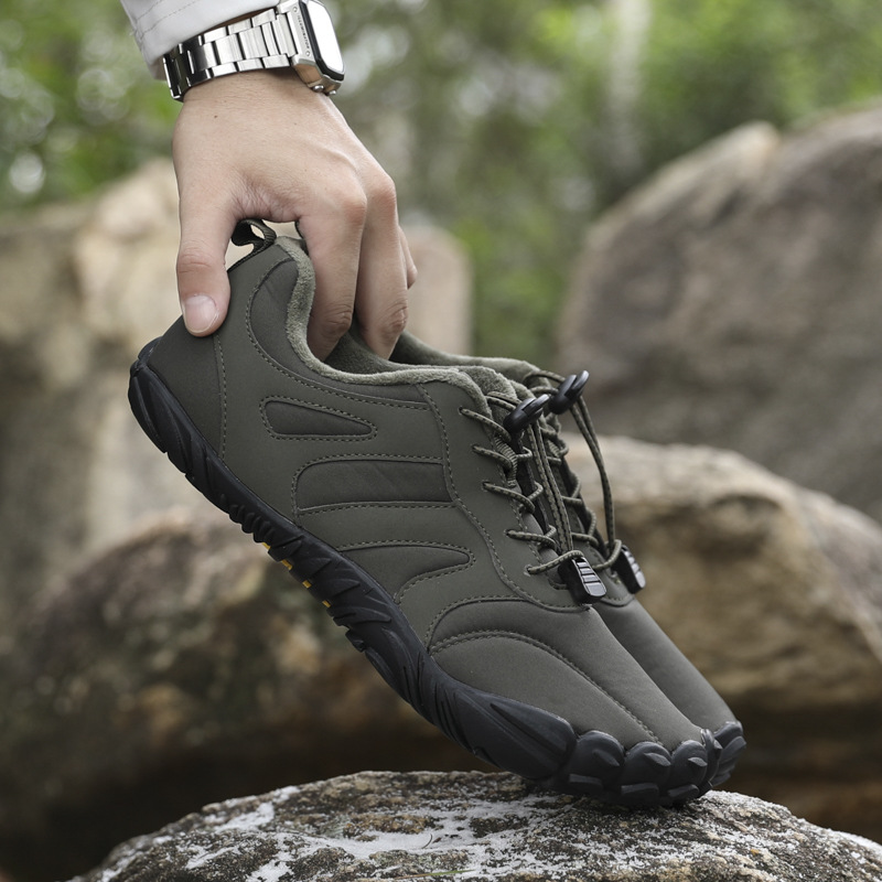 Simple short snow boots, winter and spring cross-border warmth, outdoor couple's casual shoes, hiking cotton shoes, wear-resistant, waterproof, and non-slip