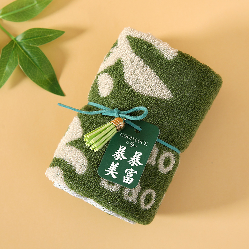 Picture of Pure Cotton Wedding Souvenir Towels, Wedding Company Event Small Gifts, Absorbent Wedding Creative Gift Towels Wholesale