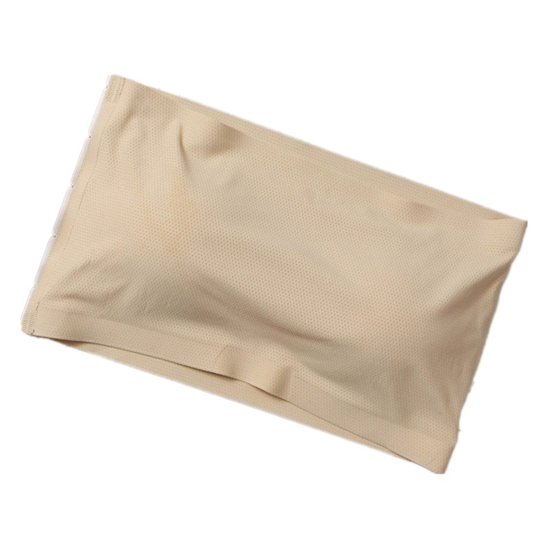 Seamless Ice Silk Anti-Exposure Tube Top One-Piece Invisible Chest Wrap One-Line Non-Slip Non-Falling Strapless Intimates for Women