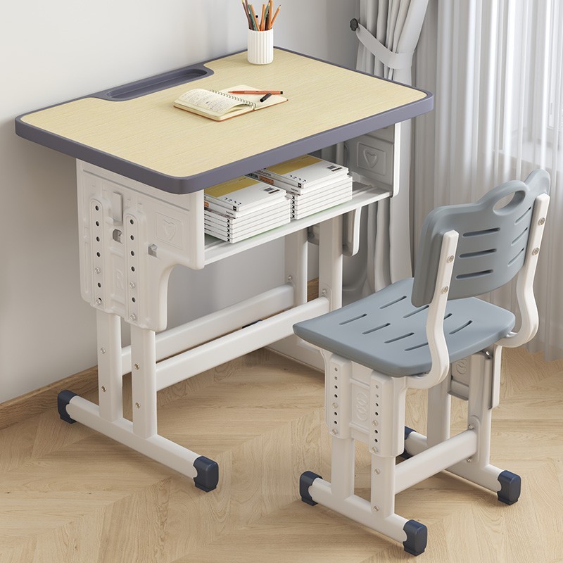 School Tables and Chairs Children's Learning Table Liftable Primary School Students' Writing Table Desk Home suit School Desk Wholesale