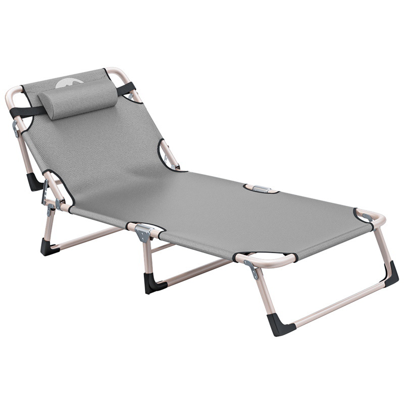 Picture of Outdoor Leisure Multi-functional Folding Bed Office Rest Installation-free Sitting and Lying-down Marching Bed Lunch Break Chair Bed