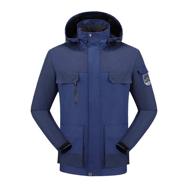 Picture of Amazon Couple Jacket Outdoor Large Size Hooded Windproof Waterproof Mountaineering Fishing Cargo Jacket for Men and Women