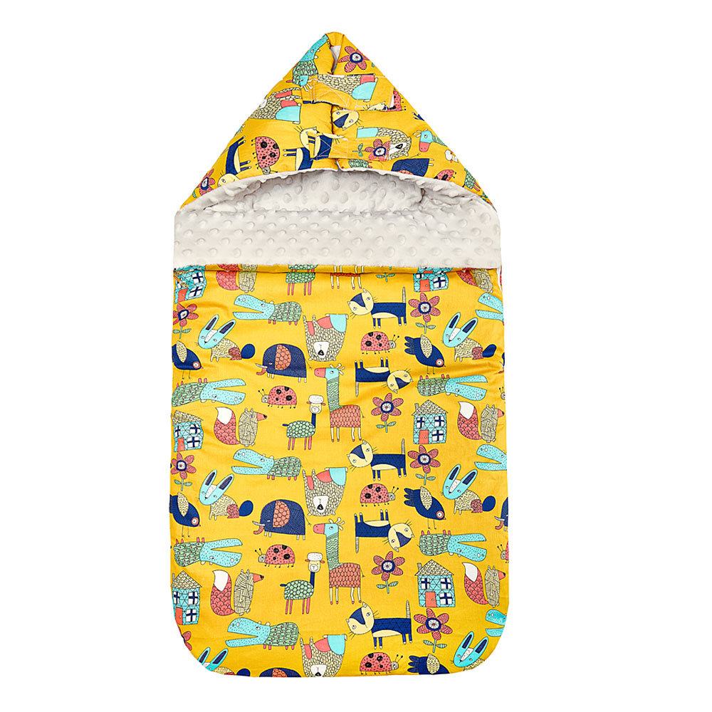 Picture of Baby Doudou Blanket Cotton Thickened Anti-startling Baby Sleeping Bag Autumn and Winter Dual-use Newborn Sleeping Bag Wholesale