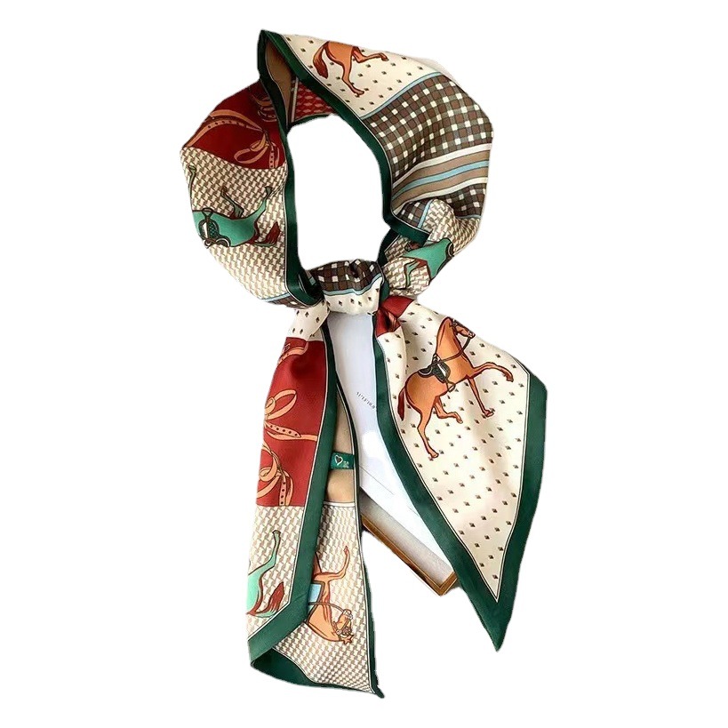 Picture of Popular Spring and Autumn Long Scarf Women's Korean Style Summer Decoration Shirt Suit Scarf Hair Belt Ribbon Scarf