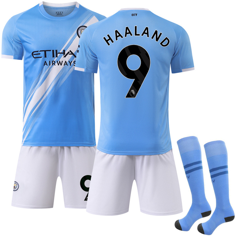 Picture of 2025-26 New Sports suit 17 De Braunes Club Football Clothes No.9 Harland Manchester City Home