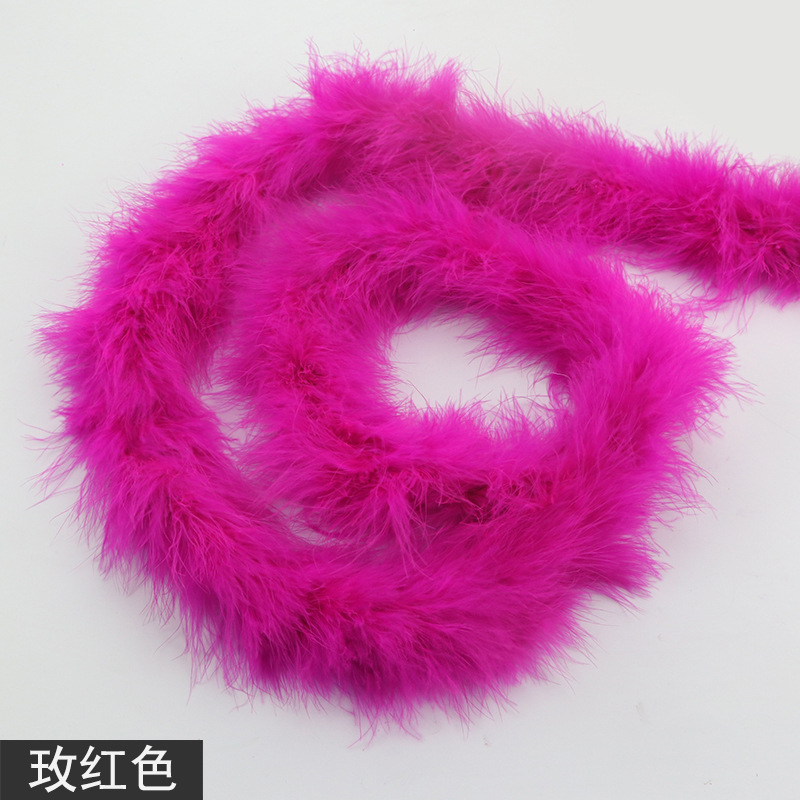 Picture of Tops wholesale Turkey plush plush feather diy1 2 M 16G performance stage decoration feather strip