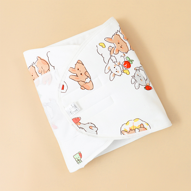 Picture of Baby Anti-Scare Sleeping Bag Spring Autumn and Winter Pure Cotton Newborn Baby Swaddling Towel Wrapping Towel Anti-Scare Sleeping Bag Artifact